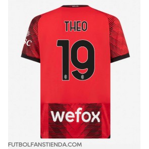 AC Milan Theo Hernandez #19 Primera Equipación 2023-24 Manga Corta